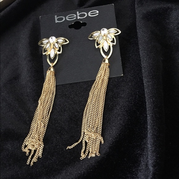 bebe fringe earrings - Picture 2 of 2